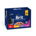 Brit Care Premium Набор паучей для кошек Семейная тарелка 12*100г
