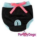 ForMyDogs Трусики для собак для гигиены черные для девочки, размер №16