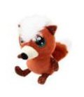 GiGwi Игрушка для маленьких и средних собак Лиса с большими глазами с пищалкой 12см