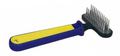 Триол Расческа-грабли двухрядные, сине-желтая ручка, 155х80х30мм