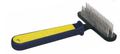 Триол Расческа-грабли двухрядные, сине-желтая ручка, 155х115х25мм