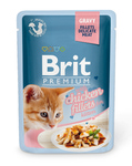 Brit Care Пауч Премиум для котят Куриное филе в соусе 85г*24шт