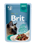 Brit Care Пауч премиум для кошек филе Говядины в соусе 85г*24шт