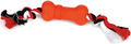 Beeztees Игрушка для собак "Sumo Mini Fit Bone" Косточка на канате красная 4,5*4,5*11см