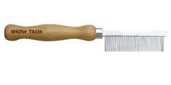 SHOW TECH Wooden Comb расческа для мягкой шерсти 18 см с зубчиками 1,7 см, частота 1 мм