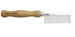 SHOW TECH Wooden Comb расческа для жесткой шерсти 18 см, с зубчиками 2,3 мм, частота 2 мм