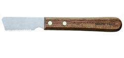 SHOW TECH Тримминговочный нож 3240 с деревянной ручкой для жесткой шерсти