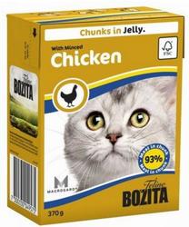 Bozita Консервы для кошек кусочки в желе Рубленая Курица 370г