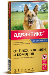 Bayer Bayer Адвантикс 400 С для собак 25-40 кг (4 пипетки х 4 мл)