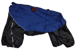 LifeDog Дождевик для больших пород собак, синий/черный, размер 6XL, спина 66см