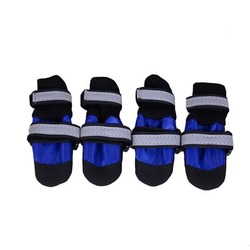 Al1 Ботиночки-носочки для средних пород собак, цвет черный/синий, размер S