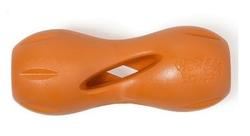 WestPaw Zogoflex Игрушка для собак гантеля под лакомства QWIZL оранжевая S, L