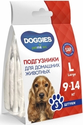 PetMil Подгузники для животных "Doggies", размер L 9-14 кг (3 шт)