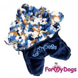 ForMyDogs Комбинезон-шубка для собак мультиколор, модель для мальчиков, размер 10