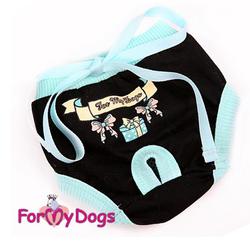 ForMyDogs Трусики для собак для гигиены черные для девочки, размер №10, №12