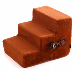 P&D Лестница-ступеньки для собак "Шоколад", коричневая 3 ступени 48x40x36 см