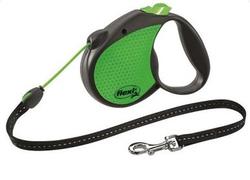 Flexi Рулетка для собак Limited Edition Neon Reflect трос 5 м, зеленая