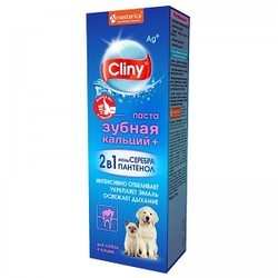 Cliny Зубная паста с кальцием для собак и кошек, 75мл