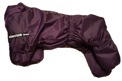 LifeDog Комбинезон для средних собак, баклажан, размер 2XL, спина 37-43см