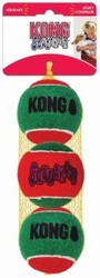 Kong Holiday игрушка для собак SqueakAir® 3 мяча (1 мяч - 6 см)