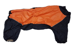LifeDog Комбинезон для средних собак, черно/оранжевый, размер 3XL, спина 41-47см