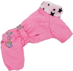ForMyDogs Комбинезон для маленьких собак розовый, размер №18, модель для девочек