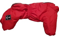 LifeDog Комбинезон для средних собак, красный, размер 2XL, спина 37-43см