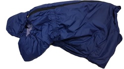 LifeDog Комбинезон для французского бульдога №6 синий на флисе, спина 40-44см