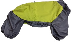 LifeDog Дождевик для больших пород собак, салатовый/серый, размер 6XL, спина 65см, модель для девочек