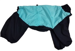 LifeDog Дождевик для больших пород собак, голубой/темно-синий, размер 4XL, спина 55см