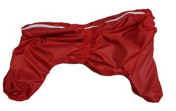 LifeDog Дождевик для средних пород собак красный, размер №8, спина 50 -52см, модель для девочек