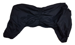 LifeDog Дождевик для средних пород собак черный, размер №8, спина 50 -52см, модель для девочек
