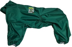 LifeDog Дождевик для больших пород собак, зеленый, размер 5XL, спина 60см