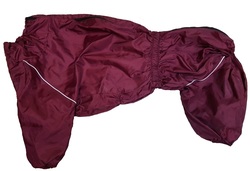 Дождевик для крупных пород собак, бордовый, размер 7XL, спина 75-85см