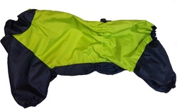 LifeDog Дождевик для средних пород собак, неон/т.синий, размер 2XL, спина 37-43см