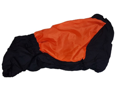 LifeDog Дождевик для французского бульдога №6 оранжевый/черный, спина 40-44см