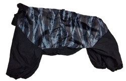 LifeDog Дождевик для больших пород собак, камуфляж синий/черный, размер 4XL, спина 55см