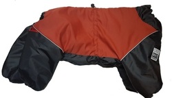 LifeDog Комбинезон для больших пород собак, красный/черный, размер 6XL, спина 65см