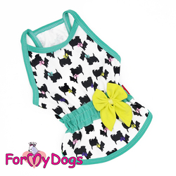 ForMyDogs Платье для собак из мягкого трикотажа, размер 16