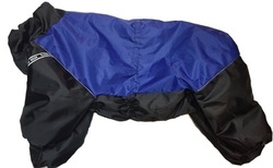 LifeDog Дождевик для больших пород собак, синий/черный, размер 5XL, спина 60см