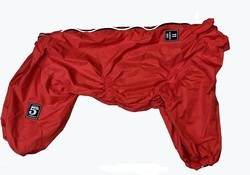 PetsBand Дождевик для больших пород собак, красный, размер 4XL, спина 55см