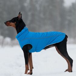 Osso Fashion Попона-жилет для крупных собак на флисе голубая, спина 60см, 65см, 70см