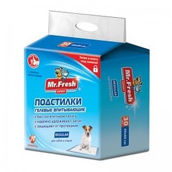 Mr.Fresh Пеленки для собак Regular 40 х 60 см, для ежедневного применения, 30шт.