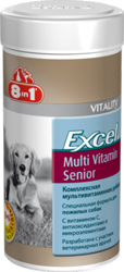 8 in 1 EXCEL SENIOR Multi VITAMIN поливитамины для стареющих собак (70 таб)
