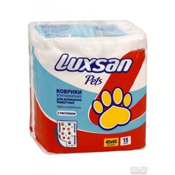 Luxsan Premium Коврик впитывающий для домашних животных 40х60см 15шт в упаковке