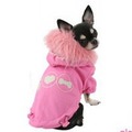Pinkaholic Двухсторонняя куртка с капюшоном, цвет розовый, размер М