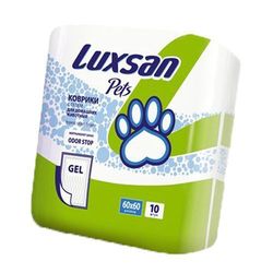 Luxsan Premium GEL Коврик впитывающий для домашних животных 60х60 см, 10шт. в упаковке
