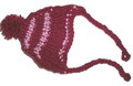 Шапочка бордовая вязанная, размер M