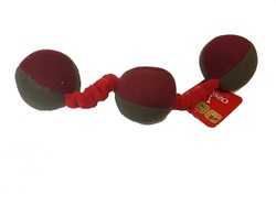 Osso Fashion Игрушка для собак из флиса «Шарики» на резинке с пищалками 38,0 см