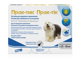 Novartis Elanco Прак-тик(Prac-tic) Капли для собак 22-50 кг (3 пипетки)